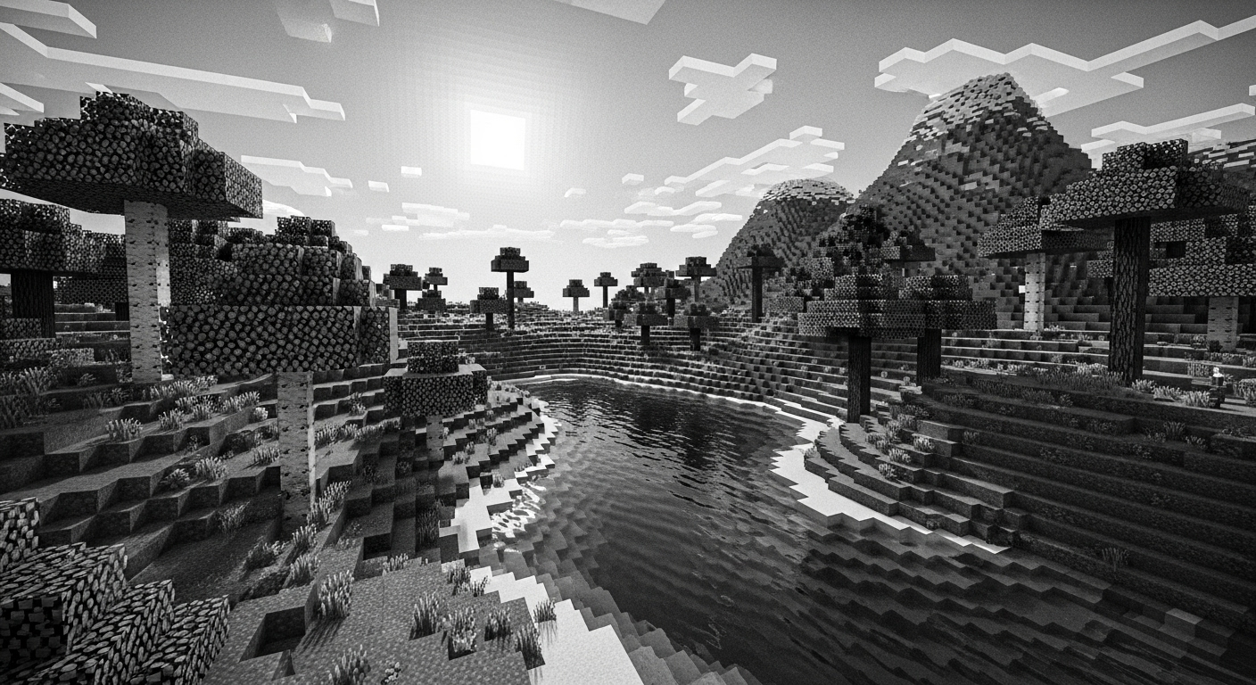 Minecraft landscape